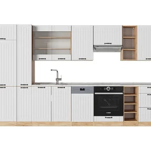 Complete keukeneenheid wit landhuis 355x46x81.6 fame-line Complete keukeneenheid wit landhuis 355x46x81.6 fame-line