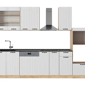 Complete keukeneenheid wit landhuis 300x60x81.6 fame-line Complete keukeneenheid wit landhuis 300x60x81.6 fame-line