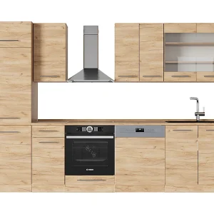Complete keukeneenheid krachtige eik goud 300x60x81.6 fame-line Complete keukeneenheid krachtige eik goud 300x60x81.6 fame-line