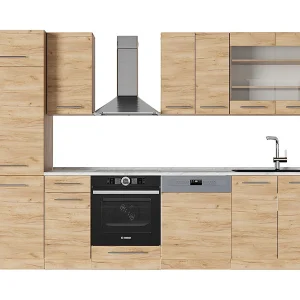 Complete keukeneenheid krachtige eik goud 300x60x81.6 fame-line Complete keukeneenheid krachtige eik goud 300x60x81.6 fame-line