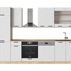 Complete keukeneenheid wit landhuis 300x60x81.6 fame-line Complete keukeneenheid wit landhuis 300x60x81.6 fame-line