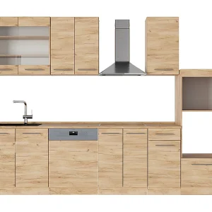 Complete keukeneenheid krachtige eik goud 300x60x81.6 fame-line Complete keukeneenheid krachtige eik goud 300x60x81.6 fame-line