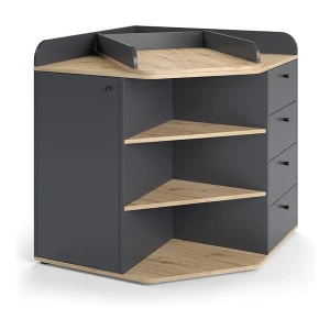 Commode antraciet/artisan 85x85x90 aria
