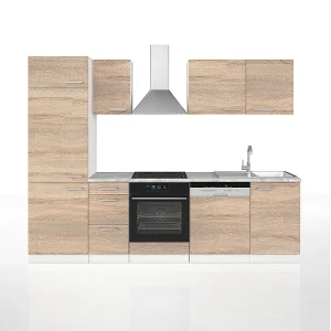 Complete keukeneenheid sonoma/wit 270×57.1×81.6 optima Complete keukeneenheid sonoma/wit 270×57.1×81.6 optima