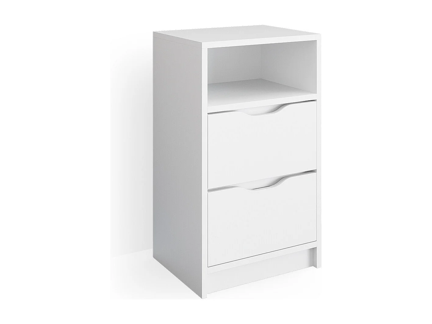 Boxspring nachtkastje wit 38x30.6x66.6 ruben
