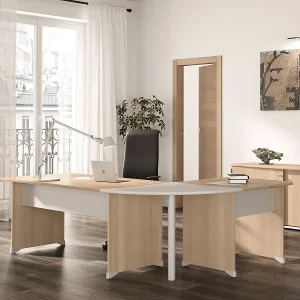 Bureautafel met glijders L120 cm – Franse fabrikage Bureautafel met glijders L120 cm – Franse fabrikage