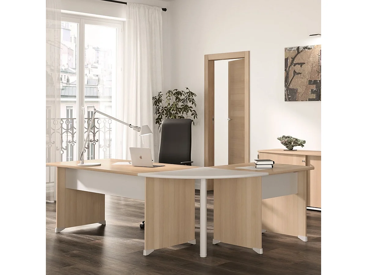Bureautafel met glijders L120 cm - Franse fabrikage