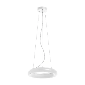 FRED moderne stijl plafondlamp – D. 29,8 cm – rond – LED SMD 25W – 1850 en 3K – 120º en 125º – IP40 – aluminium en opaal polycarbonaat – wit FRED moderne stijl plafondlamp – D. 29,8 cm – rond – LED SMD 25W – 1850 en 3K – 120º en 125º – IP40 – aluminium en opaal polycarbonaat – wit