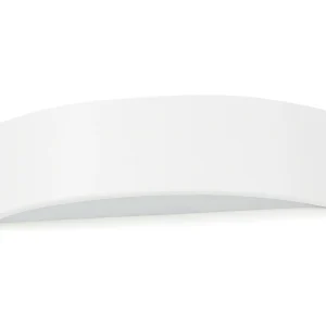 DENEB klassieke stijl wandlamp – L.31 cm – 12W SMD LED – 1200lm en 3K, up&down – staal en wit – IP20