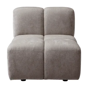 Fauteuil in getextureerde stof in taupe kleur CARLIVI