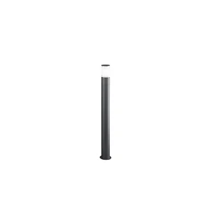 Cigar – Tuinpaal met 1xE27 Max 20W IP54 lamp, gelakt aluminium, buitenpaal, antraciet, hoogte 90 cm – Perenz