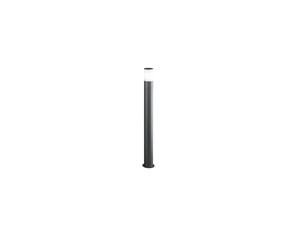 Cigar - Tuinpaal met 1xE27 Max 20W IP54 lamp, gelakt aluminium, buitenpaal, antraciet, hoogte 90 cm - Perenz
