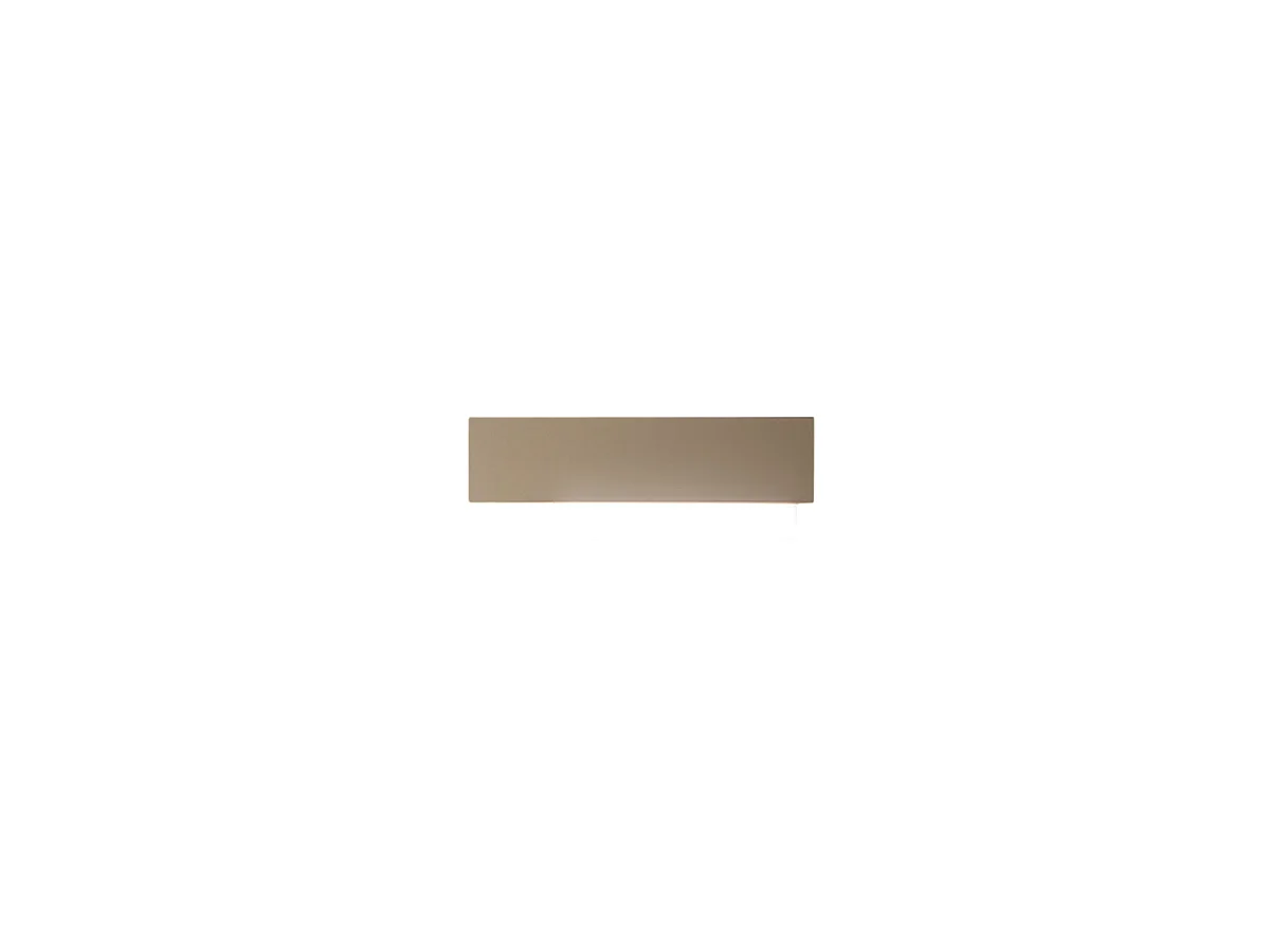 Doha – Applique LED 15W, aluminium blanc et tourterelle, 3000K, 1270lm, bi-satin, design moderne, 40x13,5cm, IP20
