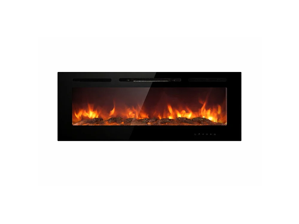CHICAGO elektrische haard, inbouwmuurhaard, L101,6 x D14 x H54,6