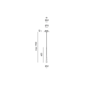 Dafne – Suspension LED Or 7W 3000K IP20 – Plafonnier LED design minimaliste en aluminium – Alimentation incluse – Max L. 190cm Dafne – Suspension LED Or 7W 3000K IP20 – Plafonnier LED design minimaliste en aluminium – Alimentation incluse – Max L. 190cm