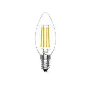 Ampoule LED Olive à intensité variable 6W 4000K E14