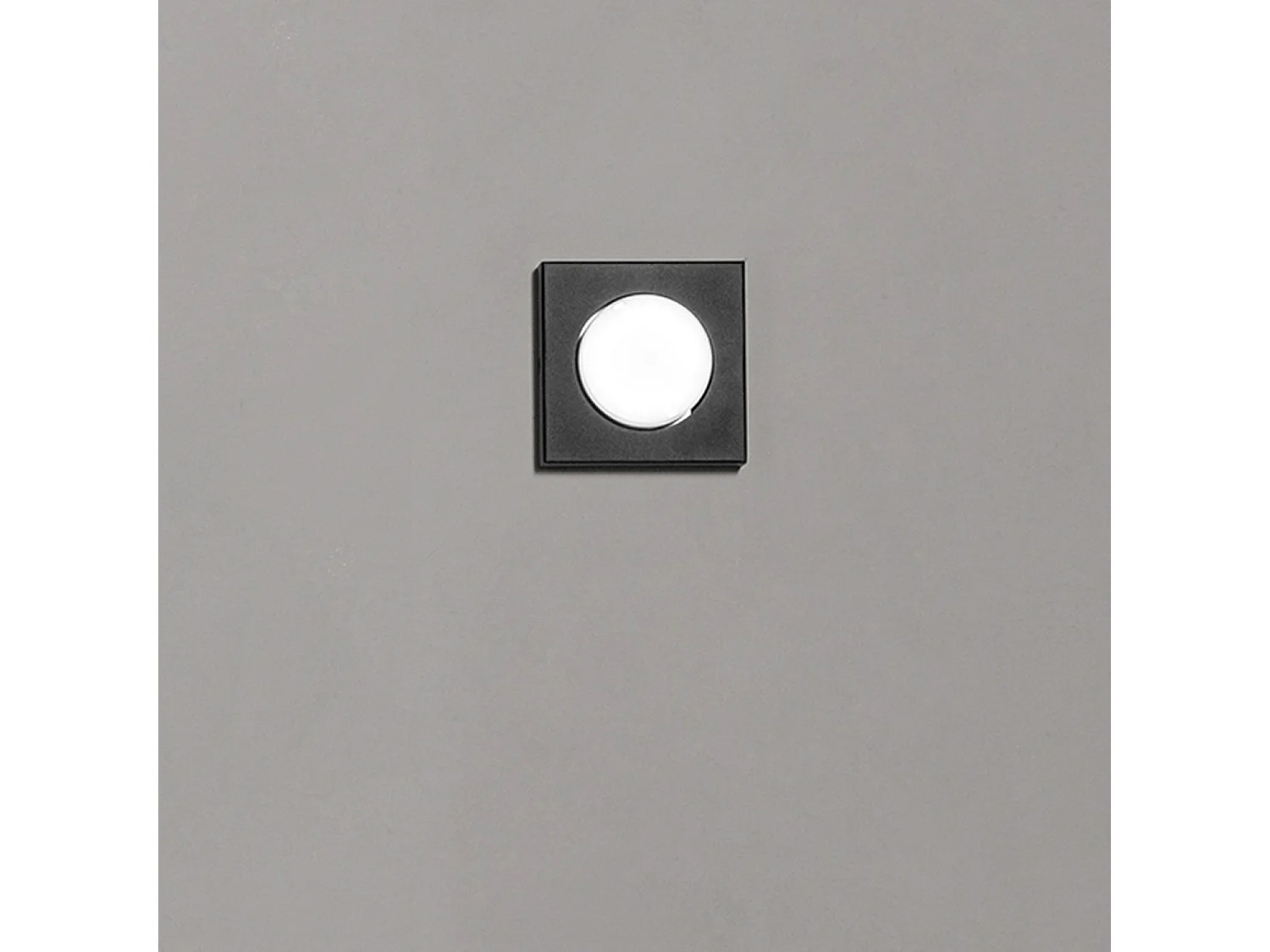 Button - GX53 LED plafondlamp max 15W, Vierkant 11,5x11,5 cm, Gelakt metaal, IP20 - Perenz - Zwart
