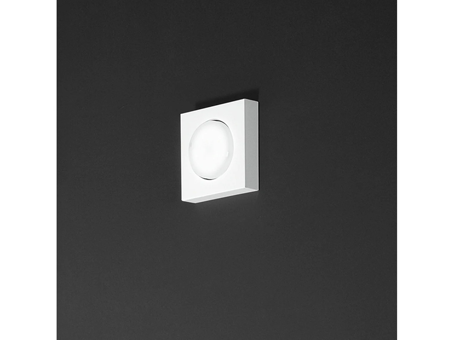 Button - GX53 LED plafondlamp max 15W, Vierkant 11,5x11,5 cm, Gelakt metaal, IP20 - Perenz - Wit