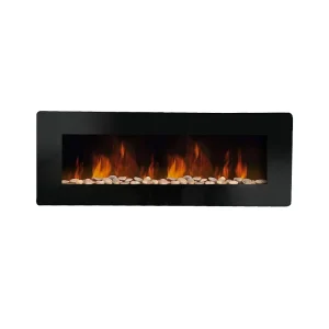 Cheminée électrique cheminée murale DALLAS L127 x P 11 x H50