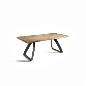 Bridge Table Extensible (160/240 x 90 cm) en Placage Chêne Noir