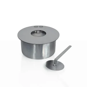 Brûleur rond pour cheminée au bioéthanol biocheminée en acier inoxydable 2,5 lt d.25 cm Brûleur rond pour cheminée au bioéthanol biocheminée en acier inoxydable 2,5 lt d.25 cm