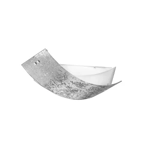 Camilla – Plafonnier argenté 2XE27 max 2X70W IP20 – Applique moderne avec diffuseur en verre argenté et cadre blanc 63,5x39cm Camilla – Plafonnier argenté 2XE27 max 2X70W IP20 – Applique moderne avec diffuseur en verre argenté et cadre blanc 63,5x39cm