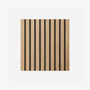 Decoratief houten lattenpaneel, MDF-latten en PET-vilt, set van 12 stuks, 60×60 cm, geluidsabsorberende wandbekleding, eikenhout. Decoratief houten lattenpaneel, MDF-latten en PET-vilt, set van 12 stuks, 60×60 cm, geluidsabsorberende wandbekleding, eikenhout.