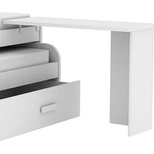 Bureau met steun spaanplaat wit 76,5x150x45cm Bureau met steun spaanplaat wit 76,5x150x45cm
