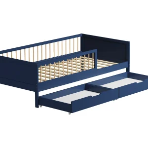 Donkerblauw kinderbed 190x90cm met laden ADAM Donkerblauw kinderbed 190x90cm met laden ADAM