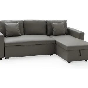 CLARK 3 zits hoekslaapbank in taupe
