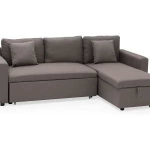CLARK 3 zits hoekslaapbank in taupe