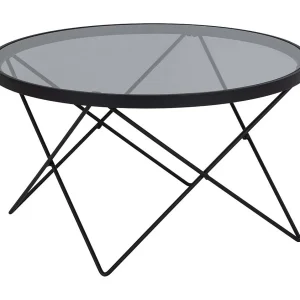 Calomon salontafel glas Ø80cm grijs. Calomon salontafel glas Ø80cm grijs.
