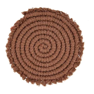 De Cotton Onderzetter – Donker Walnoot De Cotton Onderzetter – Donker Walnoot