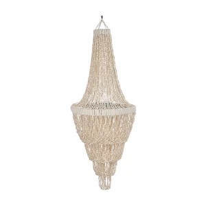 De Ocean Tower Schelpen Kroonluchter – Natuurlijk – L