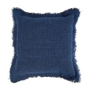 De Azure Fringe Kussensloop – Indisch Blauw De Azure Fringe Kussensloop – Indisch Blauw