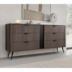 Commode met zes lades, Dunin eiken, 163 cm – VERIS Commode met zes lades, Dunin eiken, 163 cm – VERIS