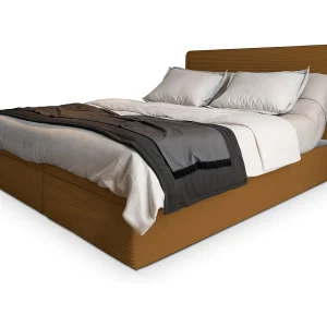 Boxspringbed ASTOR 180×200 cm Set met hoofdbord, bedbodem en matras, Geel