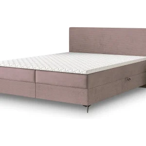 Boxspringbed TORREL 140×200 cm Set met hoofdbord, bedbodem en matras, Poederroze Boxspringbed TORREL 140×200 cm Set met hoofdbord, bedbodem en matras, Poederroze