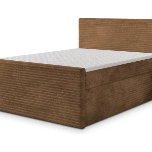 Boxspringbed NOLEN 140×200 cm Set met hoofdbord, bedbodem en matras, Koperkleurig Boxspringbed NOLEN 140×200 cm Set met hoofdbord, bedbodem en matras, Koperkleurig