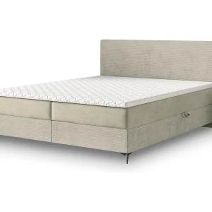 Boxspringbed TORREL 180×200 cm Set met hoofdbord, bedbodem en matras, Crème Boxspringbed TORREL 180×200 cm Set met hoofdbord, bedbodem en matras, Crème