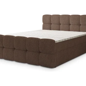 Boxspringbed BRUME 180×200 cm Set met hoofdbord, bedbodem en matras, Bruin Boxspringbed BRUME 180×200 cm Set met hoofdbord, bedbodem en matras, Bruin