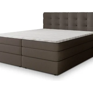 Boxspringbed AREZI 160×200 cm Set met hoofdbord, bedbodem en matras, Bruin Boxspringbed AREZI 160×200 cm Set met hoofdbord, bedbodem en matras, Bruin