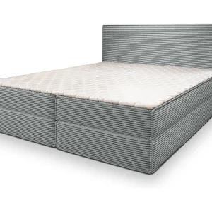 Boxspringbed PELLIO 180×200 cm Set met hoofdbord, bedbodem en matras, Lichtgrijs Boxspringbed PELLIO 180×200 cm Set met hoofdbord, bedbodem en matras, Lichtgrijs