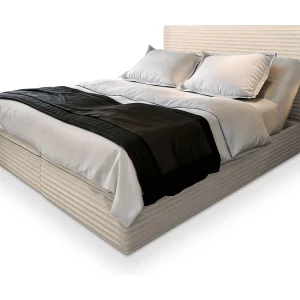 Boxspringbed MILARA 160×200 cm Set met hoofdbord, bedbodem en matras, Crème Boxspringbed MILARA 160×200 cm Set met hoofdbord, bedbodem en matras, Crème