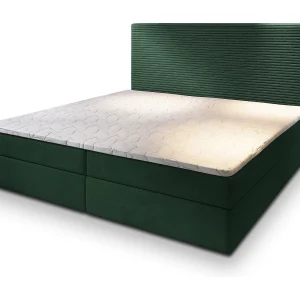 Boxspringbed GIARRO 140×200 cm Set met hoofdbord, bedbodem en matras, Dennengroen Boxspringbed GIARRO 140×200 cm Set met hoofdbord, bedbodem en matras, Dennengroen