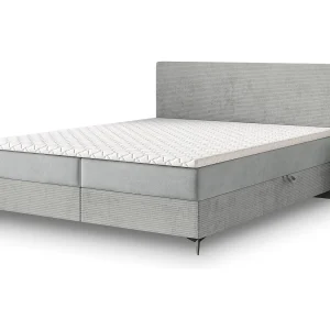 Boxspringbed TORREL 180×200 cm Set met hoofdbord, bedbodem en matras, Lichtgrijs Boxspringbed TORREL 180×200 cm Set met hoofdbord, bedbodem en matras, Lichtgrijs