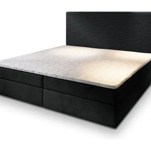 Boxspringbed GIARRO 140×200 cm Set met hoofdbord, bedbodem en matras, Zwart Boxspringbed GIARRO 140×200 cm Set met hoofdbord, bedbodem en matras, Zwart