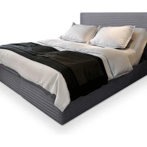 Boxspringbed MILARA 180×200 cm Set met hoofdbord, bedbodem en matras, Grijs Boxspringbed MILARA 180×200 cm Set met hoofdbord, bedbodem en matras, Grijs