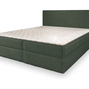 Boxspringbed PELLIO 140×200 cm Set met hoofdbord, bedbodem en matras, Groen Boxspringbed PELLIO 140×200 cm Set met hoofdbord, bedbodem en matras, Groen