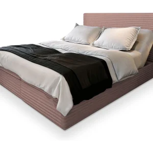 Boxspringbed MILARA 180×200 cm Set met hoofdbord, bedbodem en matras, Poederroze